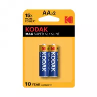 Батерия KODAK Max АА 1.5V 2бр., АA, 1.5V, алкална