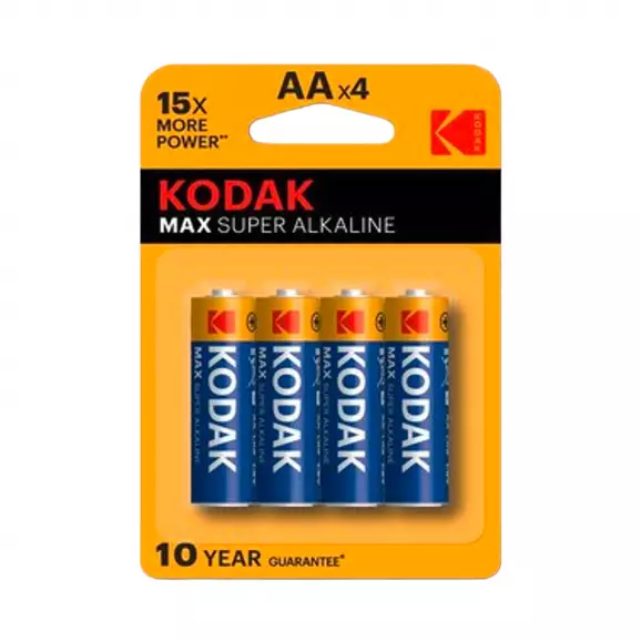 Батерия KODAK Max АА 1.5V 4бр., АA, 1.5V, алкална