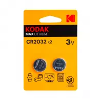 Батерия KODAK Max Lithium CR2032 2бр., CR 2032, 3V