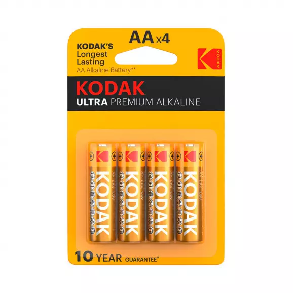 Батерия KODAK Ultra Premium АА 1.5V 4бр., АА, 1.5V, алкална