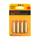 Батерия KODAK Ultra Premium АА 1.5V 4бр., АА, 1.5V, алкална - small