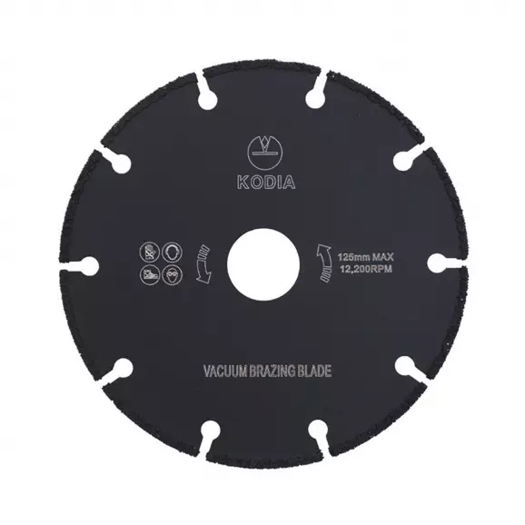 Диск диамантен KODIA EMERGENCY BLADE 125x2.5х22.23мм, за армиран бетон, чугун, стомана, сухо рязане