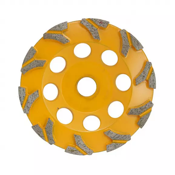 Диск диамантен KODIA T-SHARK CUP WHEEL 150х22.23ммм, за шлайфане пресен, стар или твърд бетон, сухо шлайфане