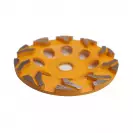 Диск диамантен KODIA T-SHARK CUP WHEEL 150х22.23ммм, за шлайфане пресен, стар или твърд бетон, сухо шлайфане - small, 276976