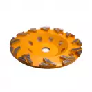Диск диамантен KODIA T-SHARK CUP WHEEL 180х22.23ммм, за шлайфане пресен, стар или твърд бетон, сухо шлайфане - small, 276954