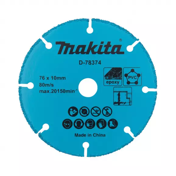 Диск карбиден MAKITA 76х1.75х10мм, за рязане на гипсокартон, PVC