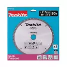 Диск с твърдосплавни пластини MAKITA 216/2.4/30 Z=80, за рязане на алуминий, дървесина и PVC - small, 276360