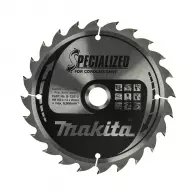 Диск с твърдосплавни пластини MAKITA SPECIALIZED 165/1.5/20 Z=24, за дървесина