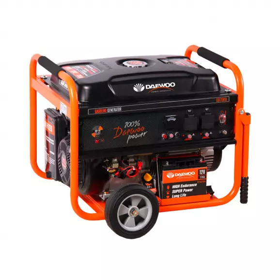 Генератор DAEWOO GD7000E, 6.5kW, 230V, бензинов, монофазен