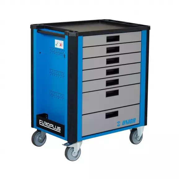 Количка за инструменти UNIOR Europlus, с 7-чекмеджета, 801x524x931мм