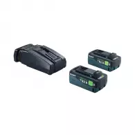 Комплект батерии и зарядно устройство FESTOOL 18V 2xTBX8/SCA16, 18V, 8.0Ah, Li-Ion, Bluetooth