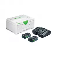Комплект батерии и зарядно устройство FESTOOL SYS 18V 2xTBX4/TCL6DUO, 18V, 4.0Ah, Li-Ion, Bluetooth