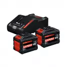 Комплект батерия и зарядно устройство BOSCH 2 x EXBA18V-150 + EXAL18V-160, 18V, 15.0Ah, Li-Ion - small