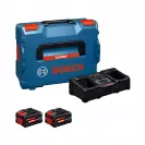 Комплект батерия и зарядно устройство BOSCH EXBA18V-80 + EXAL18V2-320, 18V, 8.0Ah, Li-Ion - small