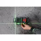 Линеен лазерен нивелир BOSCH EXLL18V-120-33CG, 3 лазерни линии, точност 3mm/10m, автоматично - small, 281605