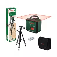 Линеен лазерен нивелир BOSCH PLL 360-1 Set, червен лазер, точност 4mm/10m, автоматично
