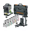 Линеен лазерен нивелир LASERLINER PowerPlane-Laser 3G Multi-18V, 3 лазерни линии, точност 2mm/10m, автоматично - small