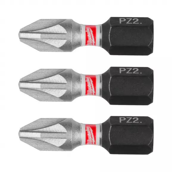 Накрайник кръстат MILWAUKEE Shockwave Impact Duty PZ 2x25мм 3броя, C6.3