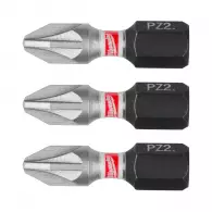 Накрайник кръстат MILWAUKEE Shockwave Impact Duty PZ 2x25мм 3броя, C6.3