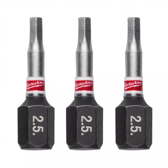 Накрайник шестограм MILWAUKEE Shockwave Impact Duty 2.5x25мм 3бр., C6.3