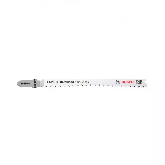 Нож за прободен трион BOSCH T308BFP, за дървесина, HCS, Т-захват, 3бр