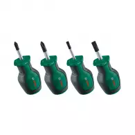 Отвертки комплект BOSCH 4части, PH, SB, двукомпонентна дръжка