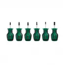 Отвертки комплект BOSCH 6части, PH, PZ, TX, SB, двукомпонентна дръжка - small, 281213