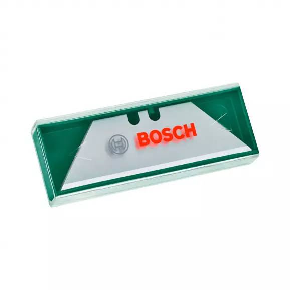 Резервно острие за макетен нож BOSCH 10броя, трапецовиден, без дупки, 10бр в кутия