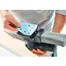 Шкурка велкро FESTOOL Granat DELTA 100х150мм P320, за лак и боя, с 8+1 отвора, синя, триъгълна, самозалепваща - small, 277816