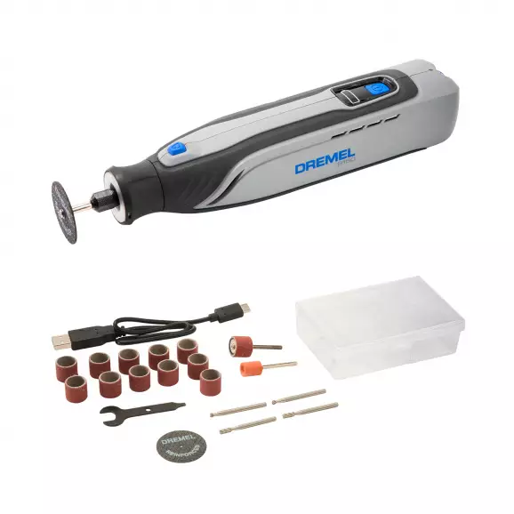 Шлайф прав акумулаторен DREMEL 8150, 7.2V, 2.0Ah, Li-Ion, 5000-30000об/мин, ф3.2мм