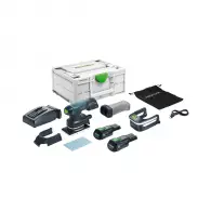 Шлайф вибрационен акумулаторен FESTOOL RTSC 400 3.0 I-Plus, 18V, 3.0Ah, Li-Ion, 6000-10000об/мин, 80х130мм