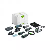 Шлайф вибрационен акумулаторен FESTOOL RTSC 400 3.0 I-Set, 18V, 3.0Ah, Li-Ion, 6000-10000об/мин, 80х130мм