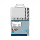 Свредла BOSCH Pro HEX-5 4.0-10.0мм 7части, за бетон, 2 режещи ръбa, 1/4