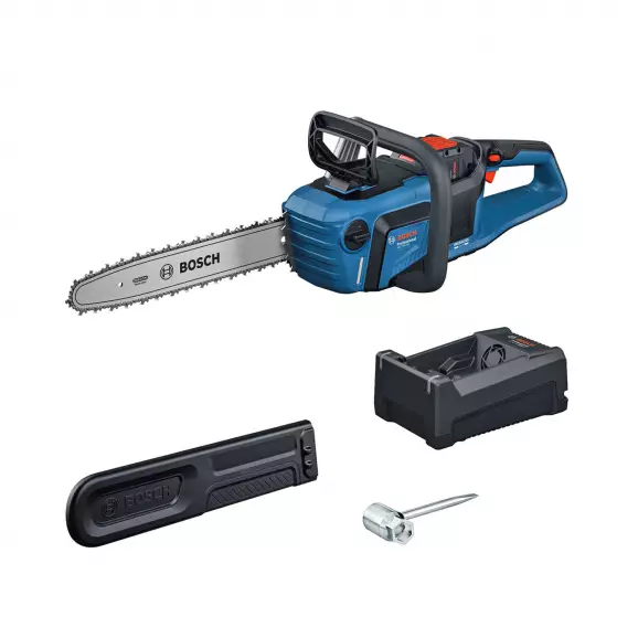 Трион верижен акумулаторен BOSCH GKE 18V-40, 18V, 5.5Ah, Li-Ion, 40cм, безчетков