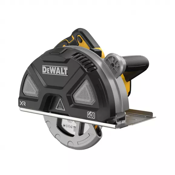 Акумулаторен циркулярен трион DEWALT DCS383N-XJ, 18V, 1.5-6.0Ah, Li-Ion, ф184x20мм, 3900об/мин, безчетков