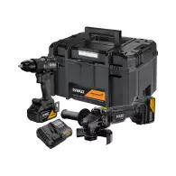 Акумулаторен комплект DEWALT DCK2223MP2T (DCD86M + DCG45M), 18V, 5.0Ah, Li-Ion
