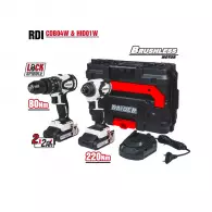 Акумулаторен комплект RAIDER RDI-CDB04W & HID01W, 20V, 2.0Ah, Li-Ion
