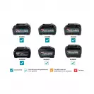 Акумулаторен перфоратор MAKITA HR011GZ, 40V, 2.0-8.0Ah, Li-Ion, SDS-plus, 3.3J, безчетков, AVT - small, 280525