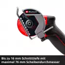 Акумулаторен ъглошлайф EINHELL TP-CO 18/76-C Li BL, 18V, 2.0-8.0Ah, Li-Ion, ф76мм, безчетков - small, 276591