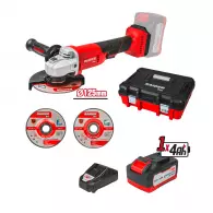 Акумулаторен ъглошлайф RAIDER RDP-YAG20, 20V, 4.0Ah, Li-Ion, ф125мм