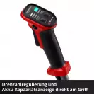Акумулаторна коса EINHELL GP-BC 36/430 Li BL-Solo, 18+18V, 2.5-8.0Ah, Li-Ion, 25.5/43см, безчетков мотор - small, 276598