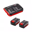 Акумулаторна косачка EINHELL RASARRO 36/38, 18+18V, 4.0Ah, Li-Ion, 380мм, безчетков мотор - small, 276605