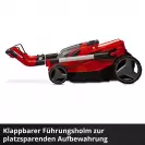 Акумулаторна косачка EINHELL RASARRO 36/38, 18+18V, 4.0Ah, Li-Ion, 380мм, безчетков мотор - small, 276608