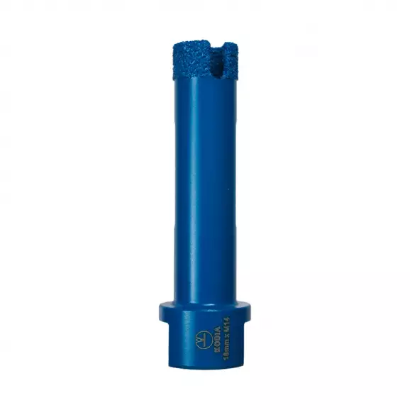 Боркорона с прахообразен диамант KODIA VACUUM BRAZED 18x70мм, захват M14, за мрамор, керамика и порцелан, за сухо и мокро пробиване