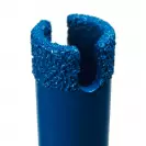 Боркорона с прахообразен диамант KODIA VACUUM BRAZED 18x70мм, захват M14, за мрамор, керамика и порцелан, за сухо и мокро пробиване - small, 276893