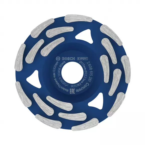 Диск диамантен BOSCH Expert Concrete 115x5.0x22.23мм, за бетон, за шлайфане