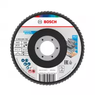 Диск ламелен BOSCH X431 115x22.23 P120, за шлайфане на метал и стомана, прав