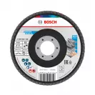 Диск ламелен BOSCH X431 115x22.23 P60, за шлайфане на метал и стомана, прав - small