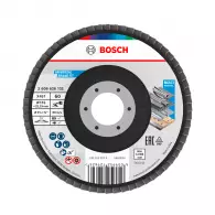 Диск ламелен BOSCH X431 115x22.23 P60, за шлайфане на метал и стомана, прав