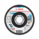 Диск ламелен BOSCH X431 115x22.23 P80, за шлайфане на метал и стомана, прав - small